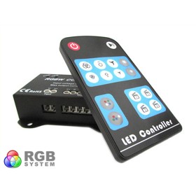 Centralina RGBW 4 Canali Controller RGB+W RGB Wireless Per Luci Striscia Bobina Led 12V 24V 16A RF104