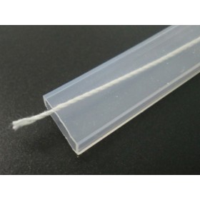 Tubo Silicone Guaina Gomma Flessibile Per Strip Bobina Striscia Led Da 12mm IP67 1 Metro