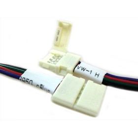 4 PZ Connettore 12mm Per Chiudere Striscia Led Smd RGB 5050 Senza Saldare