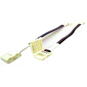 4 PZ Connettore 10mm Per Collegare Due Strip Led Smd RGB 5050 Senza Saldare