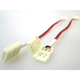 4 PZ Connettore 8mm Per Collegare Due Strip Led Smd 3528 Senza Saldare