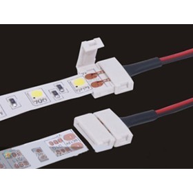 4 PZ Connettore 10mm Per Chiudere Striscia Led Smd 5050 Senza Saldare