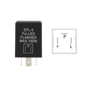 Flasher Led Lampeggiatore Rele Relay 3 Pin EFL3 12V Per Frecce Led Auto Americano