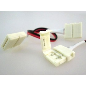 4 PZ Connettore 12mm Per Collegare Due Strip Led Smd 5050 Monocolore Senza Saldare