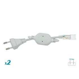 2 PZ Spina Alimentatore Trasformatore Raddrizzatore 2 Pin Passo 13,5mm Adattatore Per Bobina Striscia Led 220V Mono Colore Fino Massimo 50 Metri 500W