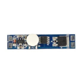 Interruttore On Off Dimmer Con Bottone Memoria 12V 24V 8A Per Profilato Alluminio