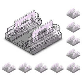 10 Pezzi Connettore Veloce Per Striscia Led 10mm Mono Colore Fast Connect 4 In 1 Per Unire Strip Led Senza Saldatura