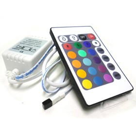 Centralina RGB Kit Controller Telecomando IR Infrarossi Per Striscia LED RGB 12V 3X2A IR240