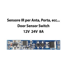 Sensore Apertura Porta Anta 12V 24V 8A Per Profilo Alluminio