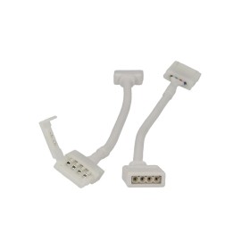2 PZ Connettori Femmine Con 4 Buchi Morsetto Da 10mm RGB Per Chiudere Striscia Bobina Led RGB