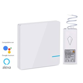 Kit Interruttore Da Parete Ricevitore Wireless WiFi 220V Compatibile Con Amazon Alexa Google Home Installazione Luci Senza Cavi Elettrici Senza Rompere Il Muro
