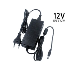 Trasformatore Alimentatore CV con Spina da Presa Casa AC220V a DC 12V 3,5A fino 42W per Striscia Led SKU-3249