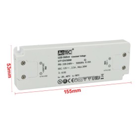 Alimentatore Trasformatore CV Super Slim 17mm 12V 30W 2,5A