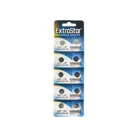 Pila Batteria A Bottone LR936 LR45 194 1,5V Extrastar AG9 Confezione Da 10 Pile
