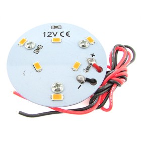 Led Plate DC 12V 3W 6 Smd 5730 Diametro 55mm Bianco Freddo