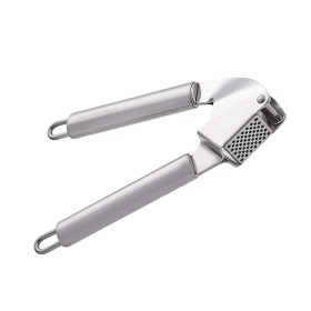 Spremiaglio Schiaccia Aglio Manuale In Acciaio Inox Professionale Con Maniglia In Acciaio Rotondo