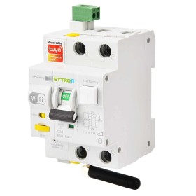 Interruttore Magnetotermico Differenziale Smart WIFI 1P+N 32A 230V/400V App TUYA Occupa 3 Moduli DIN