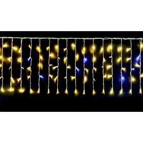 Tenda Luminosa Da Esterno IP65 5M X 0,5M Con 200 Luci Led Bianco Caldo Giallo Con Connettore Prolungabile