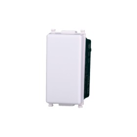 ETTROIT Pulsante 1P 16A Unipolare Colore BIANCO Compatibile Con Vimar Plana