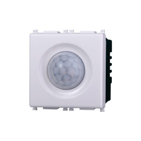 ETTROIT Sensore Movimento PIR Timer 2P 2M Colore BIANCO Compatibile Con Vimar Plana