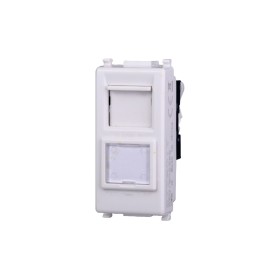 ETTROIT Connettore Rete Presa Dati RJ45 CAT5E Colore BIANCO Compatibile Con Vimar Plana