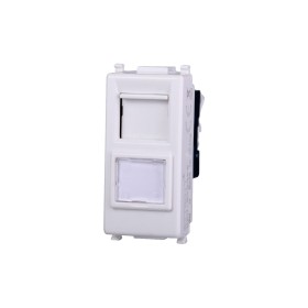 ETTROIT Connettore Rete Presa Dati RJ45 CAT6 Colore BIANCO Compatibile Con Vimar Plana