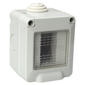 ETTROIT Custodia 1P IP55 Scatola Porta Frutti Con Coperchio 1 Posto Modulo Compatibile Con Vimar Plana