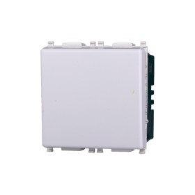 ETTROIT Interruttore 2P 2M 16A Unipolare Colore Bianco Compatibile Con Vimar Plana