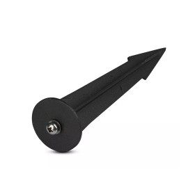 Picchetto in Alluminio per Fari Led Flood Light Colore Nero Modello Grande Diametro 60mm Altezza 265mm SKU-7538