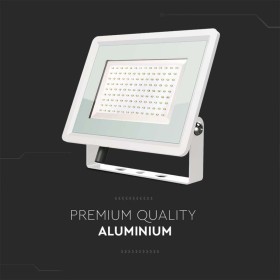 Faro Led Flood Light 100W 8700lm IP65 Slim 270x222x27mm Carcassa Bianca Luce 6400K SKU-6726