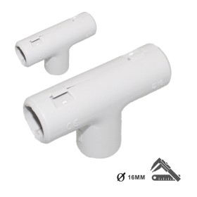 2 PZ Giunto T Ispezionabile Reversibile Per Tubo Rigido Diametro 16mm IP40 Made In Italy