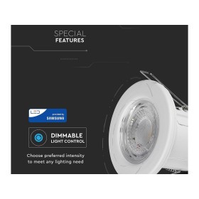 Faretto Led da Incasso Dimmerabile 5W 6400K Colore Bianco IP65 Resistente al Fuoco Senza Driver SKU-8181