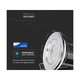 Faretto Led da Incasso Dimmerabile 5W 6400K Colore Nichel Satinato IP65 Resistente al Fuoco Senza Driver SKU-8179