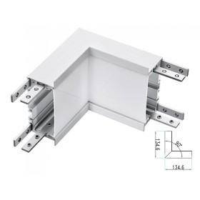 Connettore Giunto Forma L Curva Angolo Interno 10W Bianco 4000K Per Lampada Led Lineare Da Incasso FP0381 SKU-387