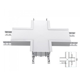 Connettore Giunto Forma X Standard 16W Bianco 4000K Per Lampada Led Lineare Da Incasso FP0381 SKU-393