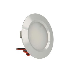 Mini Faretto Led Da Incasso Rotondo 3W AC/DC 12V DC 24V Bianco Caldo Foro 50mm Carcassa Alluminio Satinato