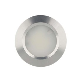 Mini Faretto Led Da Incasso Rotondo 3W AC/DC 12V DC 24V Bianco Neutro Foro 50mm Colore Alluminio Satinato