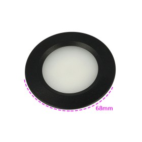 Mini Faretto Led Da Incasso Carcassa Nera Rotondo 3W AC/DC 12V DC 24V Bianco Neutro Foro 50mm