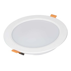 Faretto Led Da Incasso Rotondo 9W 900LM Caldo 3000K Diametro 120mm Montaggio 2 In 1 Da Plafone e Da Incasso