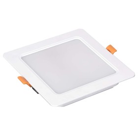 Faretto Led Da Incasso Quadrato 12W 1200LM Freddo 6000K 145X145mm Montaggio 2 In 1 Da Plafone e Da Incasso
