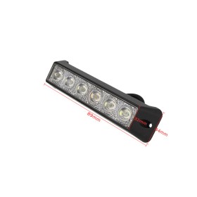 Fanale Luci Diurne A Led DRL Work Light Faro Da Lavoro 12V 24V 18W (6X3W) IP67 Bianco Flood