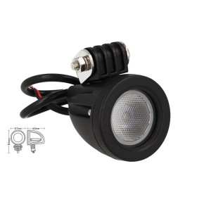 Fanale Rotondo Luci Diurne A Led Work Light Faro Da Lavoro 12V 24V Cob 10W Cree IP67 Bianco