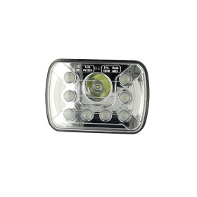 Faro Led Truck Headlight Rettangolare 7 Pollici 55W 12V 24V Per Camion Con Luci Diurne DRL Led Omologato E9
