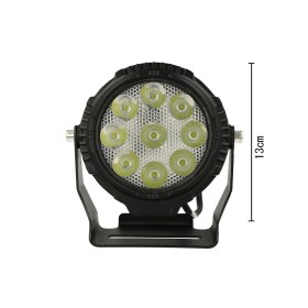 Faro Led Fanale Rotondo Flood 45W Larga 12V 24V 36V 48V 60V 9X5W Cree XTE Nuovo Design