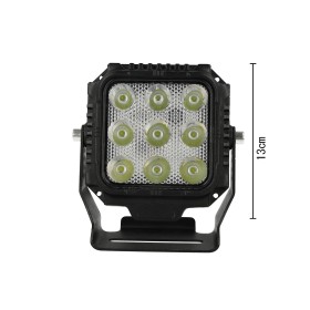 Faro Led Fanale Quadrato Flood 45W Larga 12V 24V 36V 48V 60V 9X5W Cree XTE Nuovo Design