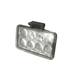Fanale Rettangolare 24W Doppia Luminosita Hi Low Led Work Light Spot Lente Ingrandimento 4D Faro Da Lavoro 9V-60V IP67 Bianco