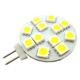 Lampada LED G4 Bispina 10V-30V Bianco Caldo Per Camper Casa Camion 12V e 24V