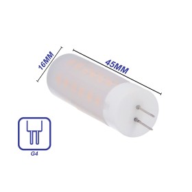 Lampada Led G4 Effetto Fiamma Finta Tremolante Decorativa Vintage 2W AC/DC 12V DC 24V
