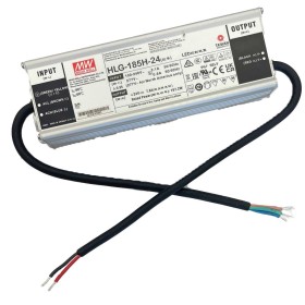 Meanwell HLG-185H-24 Alimentatore Led Driver CC CV 185W 24V 7,8A IP67 Input 220V 110V