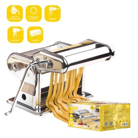Macchina per Pasta con Trafile Staccabili Rulli in Acciaio Regolabile 9 Spessore Perfetto per Lasagne Tagliatelle e Tagliolini SKU 5125